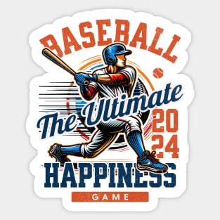 Baseball The Ultimate Happiness Game Sticker